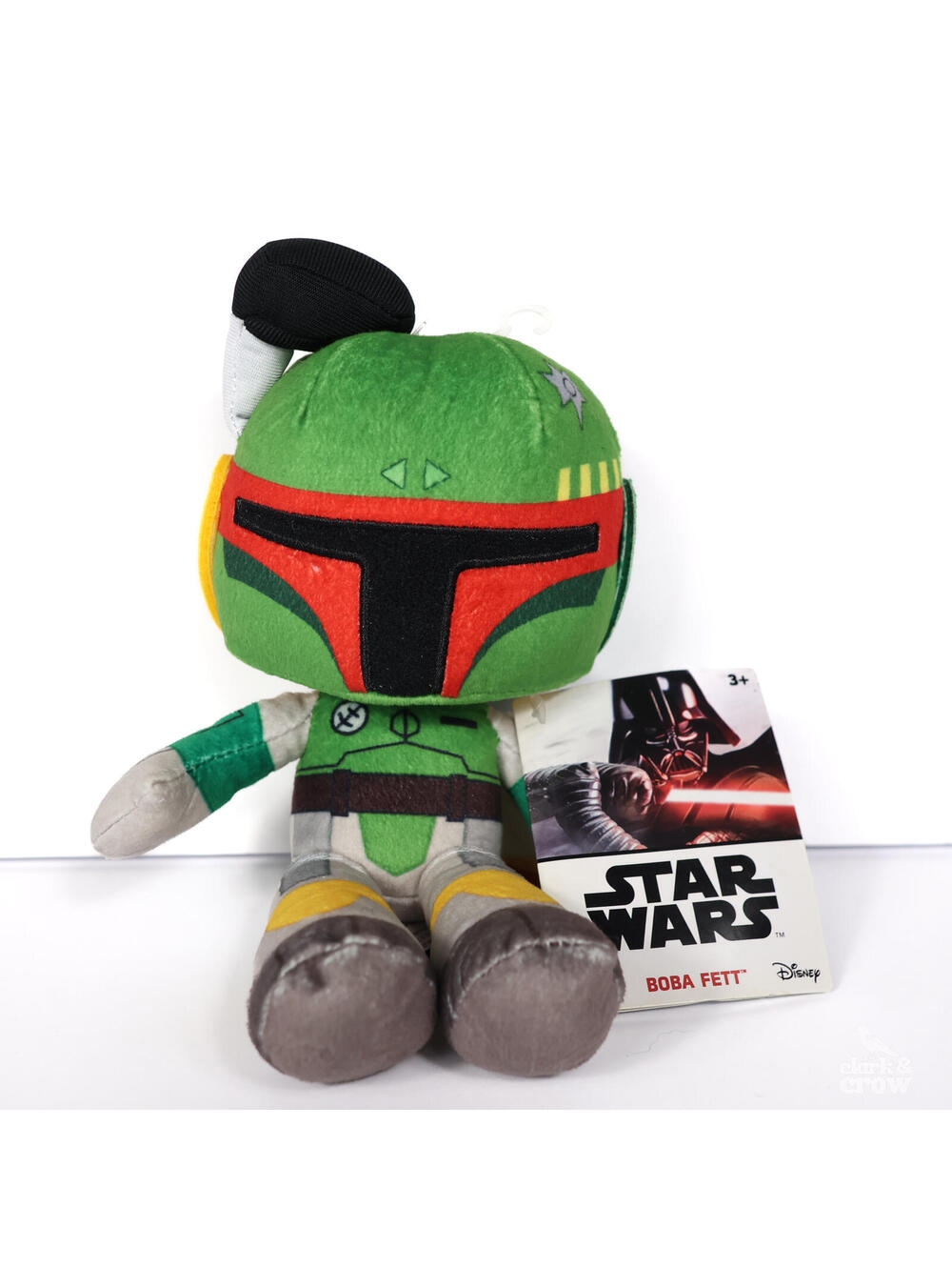 Mattel Disney 100 Star Wars Boba Fett Stuffed Plush Character 8" NWT